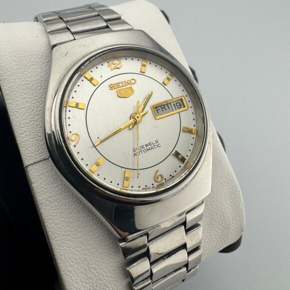 Seiko 5 Automatic 21 Jewels - Vintage Wrist Watch - Made in Japan - Picture 1 of 9